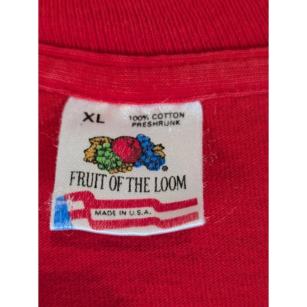 Vintage Fresno State University Bulldogs Red XL T-Shirt 1992 Single Stitch USA